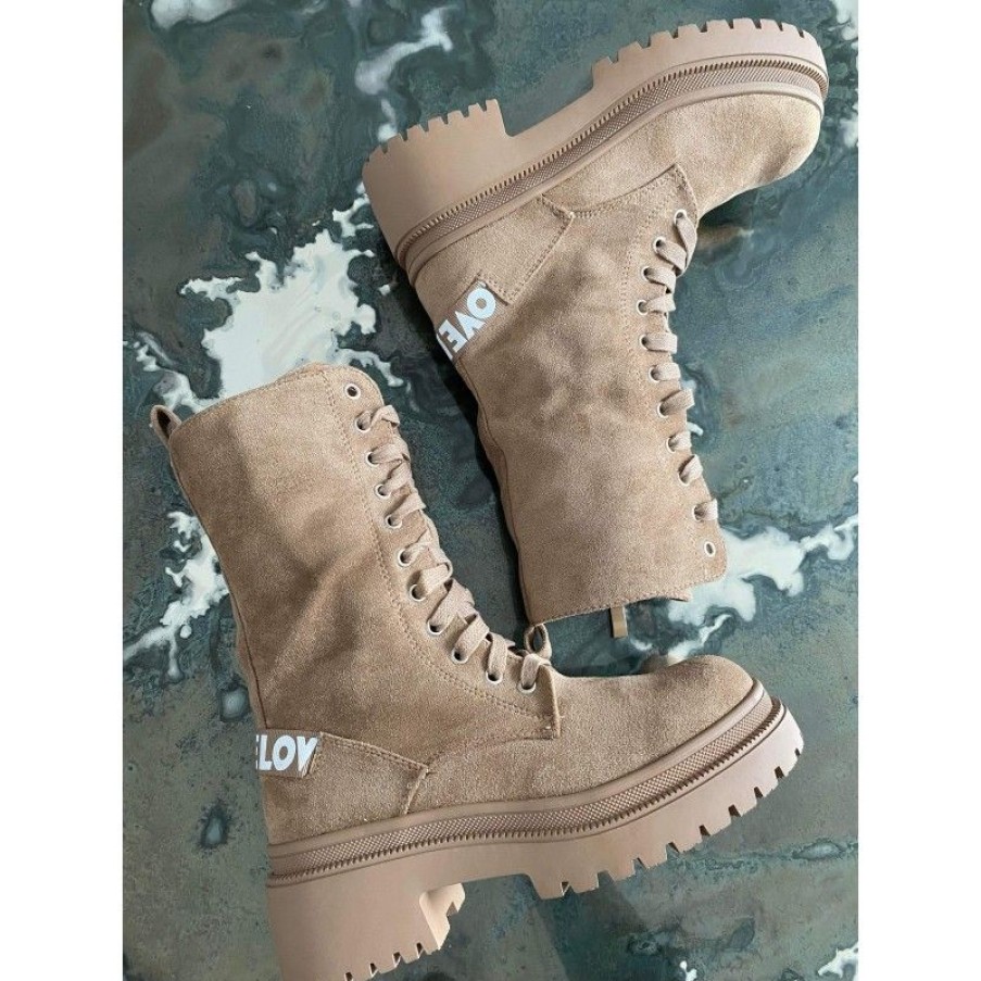 Sko Deluxe Clothing | Loven Boots Beige -1600