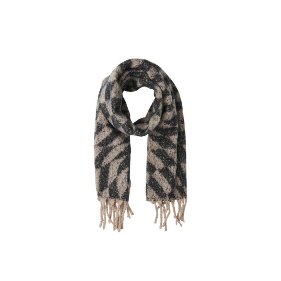 Accessories Pieces | Pcnyx Long Scarf Bc Silver Mink