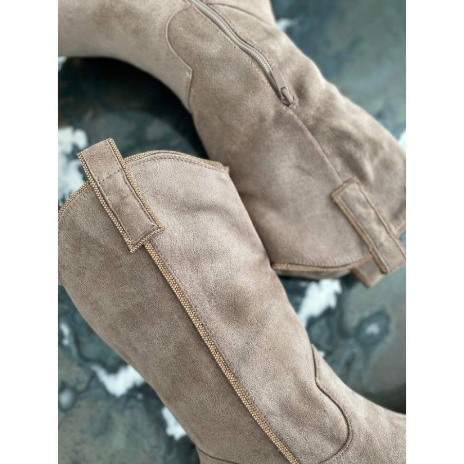 Sko Deluxe Clothing | Kamil Stone Boots Beige