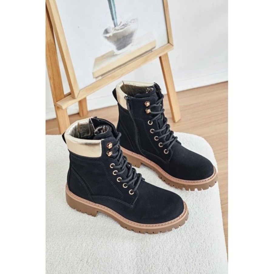 Sko Deluxe Clothing | Pear Boots Black