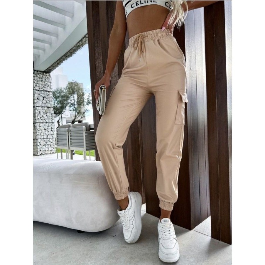 Underdele Deluxe Clothing | Filina Cargo Pants Beige