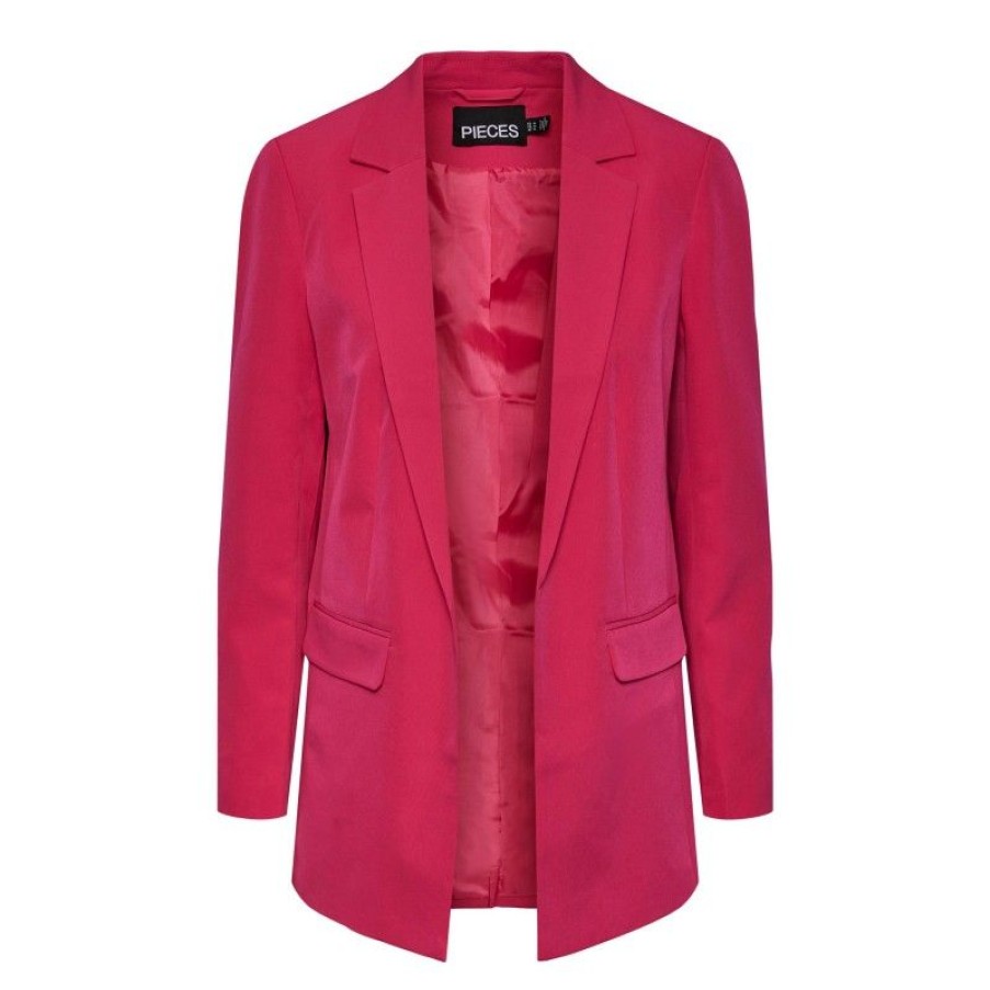 Jakker&Veste Deluxe Clothing | Pcbossy Ls Loose Blazer Noos Beetroot Purple