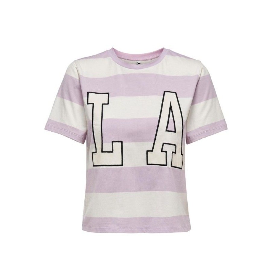 Overdele Deluxe Clothing | Jdypablo S/S Print Top Jrs Lavender