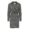 Kjoler & Nederdele Deluxe Clothing | Jdymocca L/S Fitted Midi Wrap Dress Wvn Black