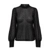 Overdele Deluxe Clothing | Jdyavery L/S Lace Top Jrs Noos Black