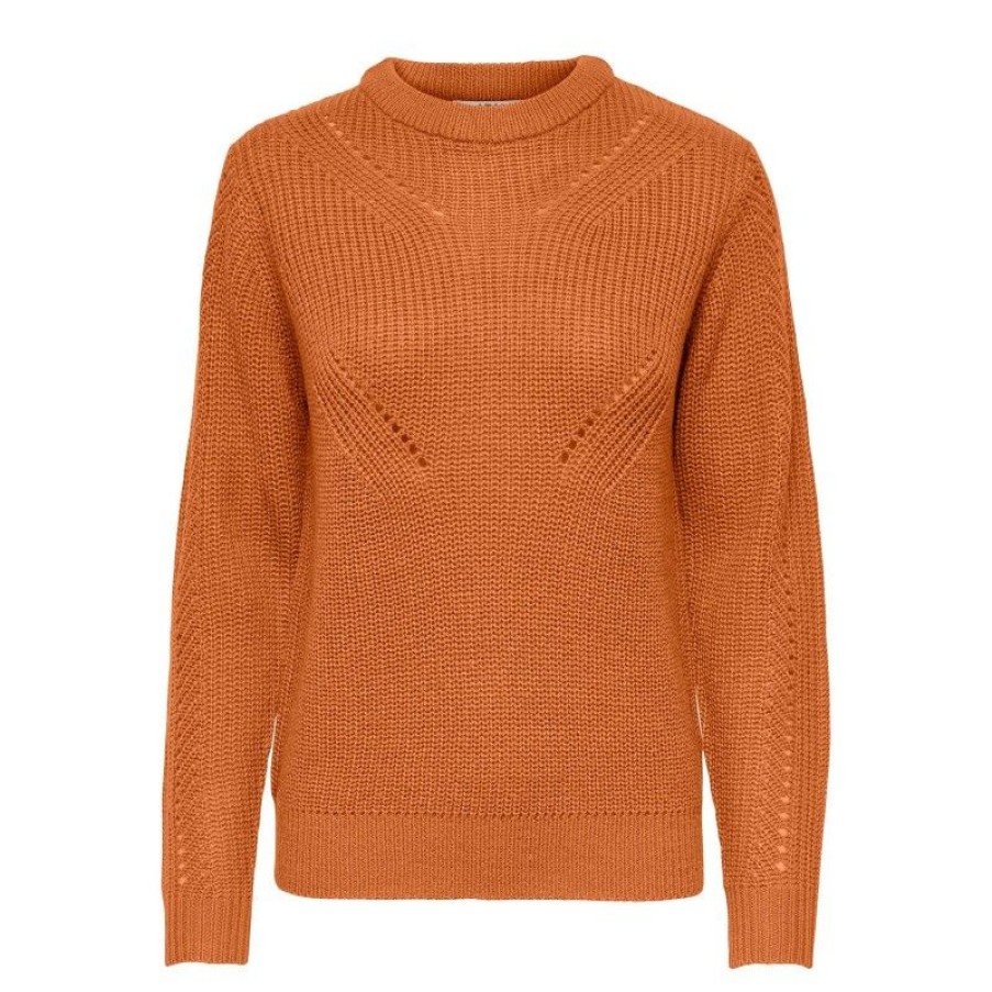 Overdele JDY | Jdylenette L/S O-Neck Pullover Knt Burnt Orange