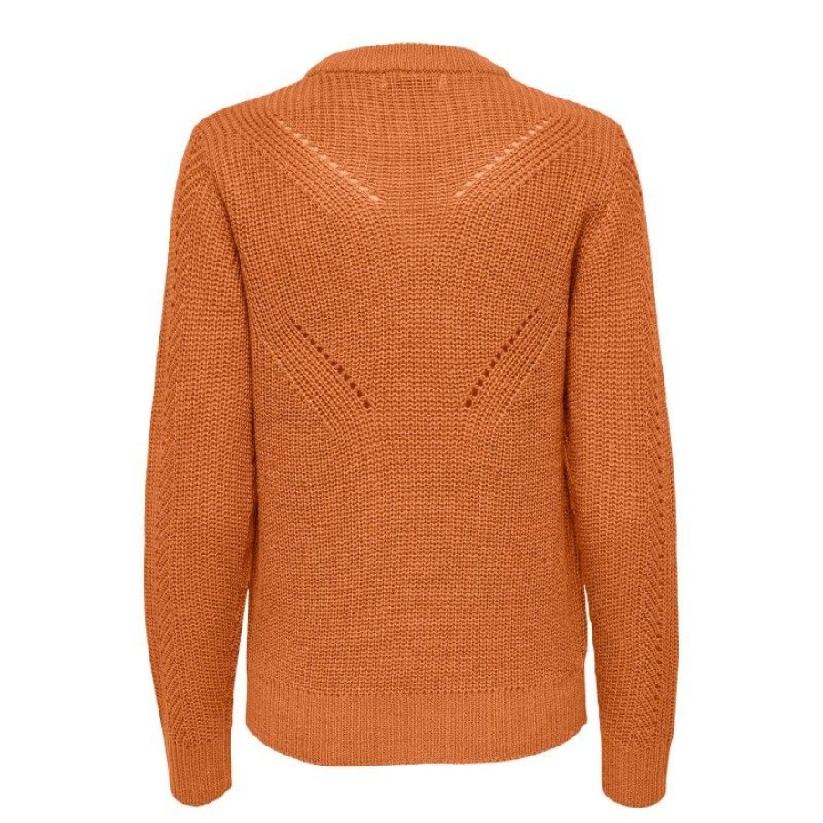 Overdele JDY | Jdylenette L/S O-Neck Pullover Knt Burnt Orange