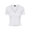 Overdele Pieces | Pcamudi Ss Cr Top D2D Bright White