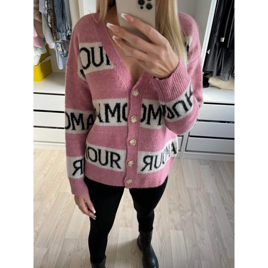 Overdele Deluxe Clothing | Amour Sweat Pink