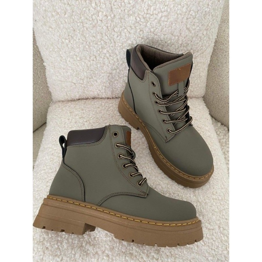 Sko Deluxe Clothing | Arriva Boots Khaki