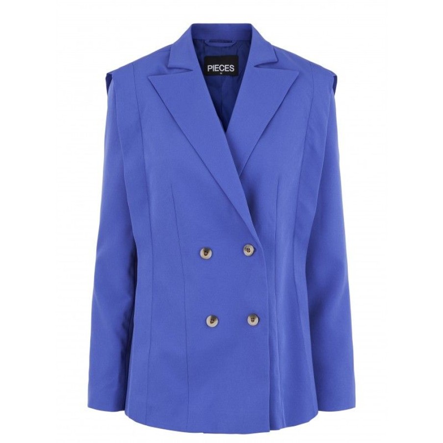 Jakker&Veste Ditte Estrup X Pieces | Pcdua Ls Blazer D2D De Deep Ultramarine