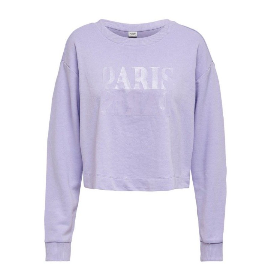 Overdele JDY | Jdyasa Life L/S Print Sweat Jrs Lavender Paris