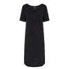 Kjoler & Nederdele Pieces | Pcneora Ss Fold Up Dress Sa Bc Black