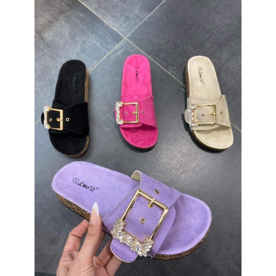 Sko New Year | Lejla Slippers Purple