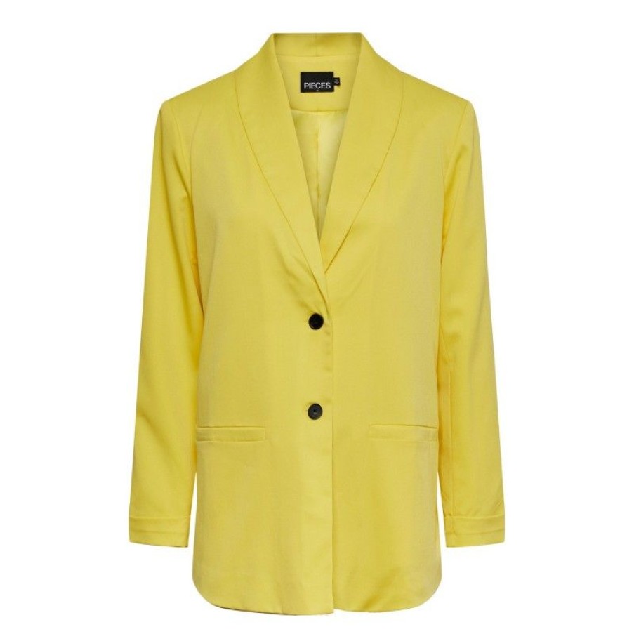 Jakker&Veste Pieces | Pcabine Ls Blazer D2D De Golden Kiwi