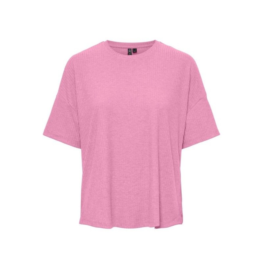 Overdele Pieces | Pcmibbi Ss Oversized Tee D2D Prism Pink