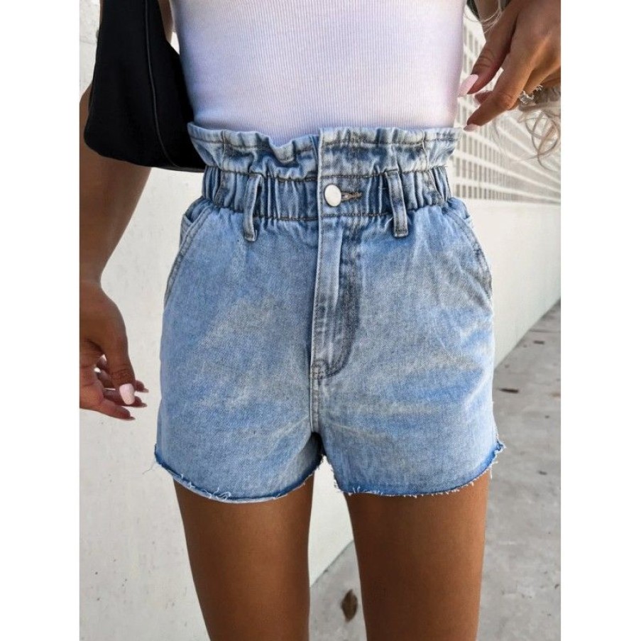 Underdele Deluxe Clothing | Monna Shorts Denim -Rd7013