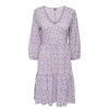 Kjoler & Nederdele JDY | Jdyibi 3/4 V-Neck Dress Jrs Purple Rose