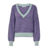 Overdele JDY | Jdyhanna Life L/S V-Neck Pullover Knt - Ka-X Twilight Purple