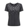 Overdele Deluxe Clothing | Jdyfarock S/S Glitter Print Top Jrs Black Leo