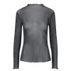 Overdele Pieces | Pcjette Ls Babylock Top Friday Black/Silver