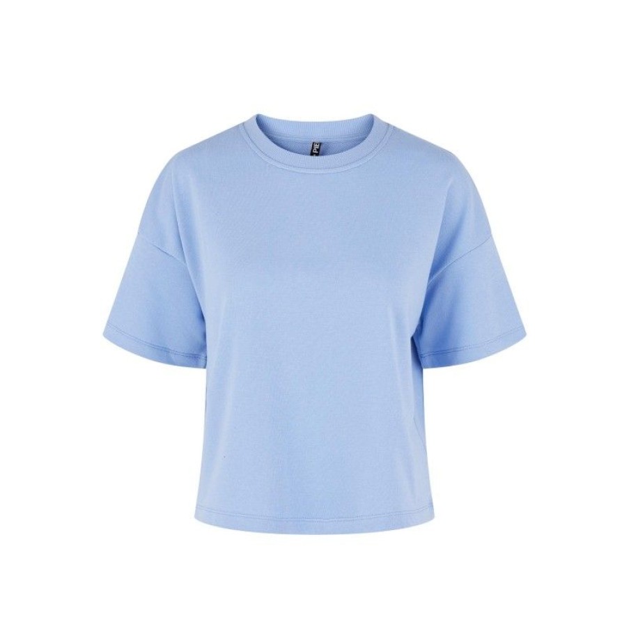 Overdele Pieces | Pcchilli Summer 2/4 Loose Sweat Noos Vista Blue