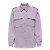 Overdele Deluxe Clothing | Jdyulla L/S Shacket Wvn Lavender Frost