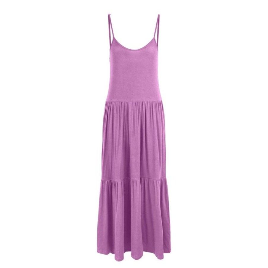 Kjoler & Nederdele Pieces | Pcneora Strap Midi Dress Sa Bc Violet