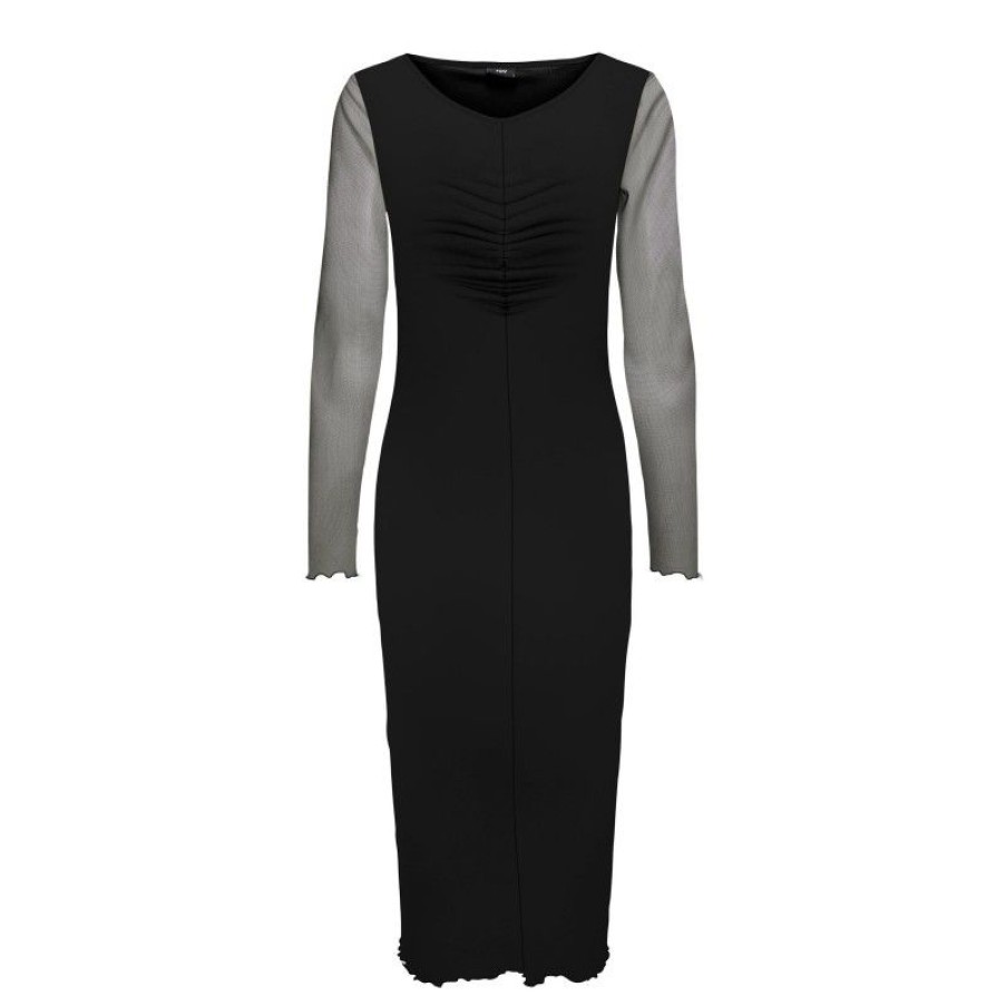 Kjoler & Nederdele JDY | Jdyelsa L/S Mesh Dress Jrs Black