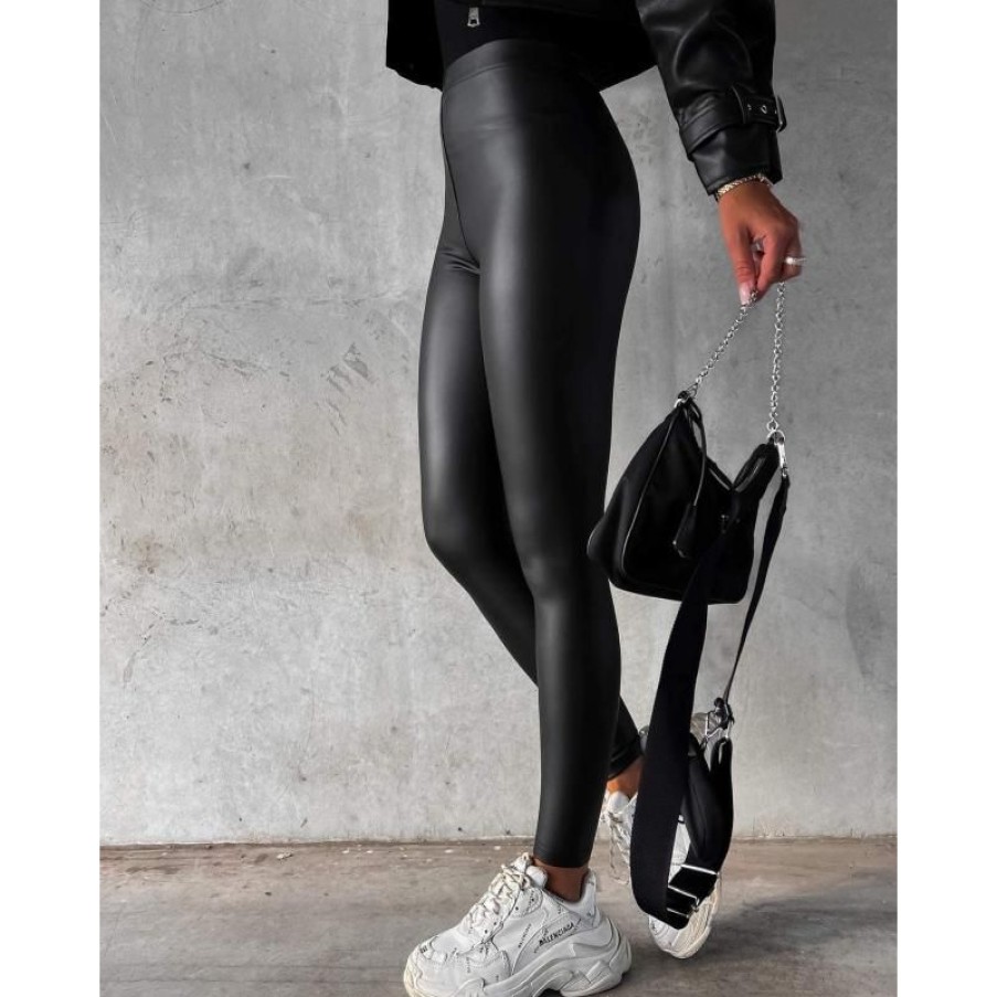 Underdele Deluxe Clothing | Mariye Leggings Black -5009