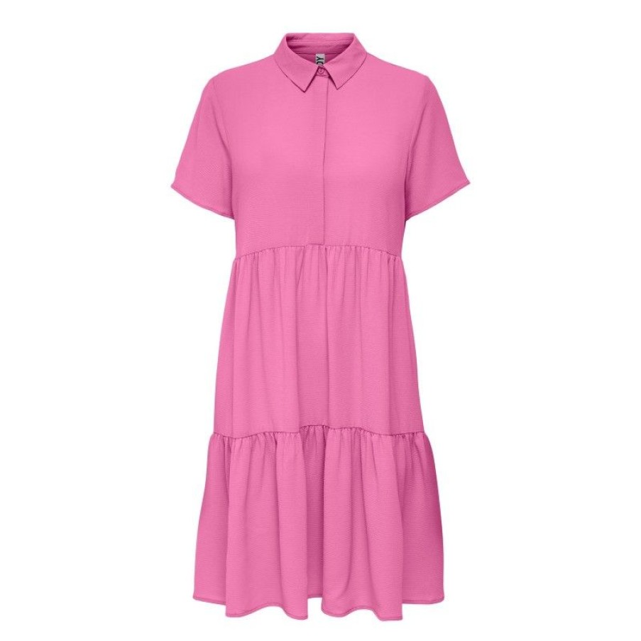 Kjoler & Nederdele JDY | Jdypiper S/S Shirt Dress Wvn Noos Fuschia Pink