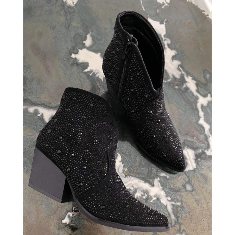 Sko Deluxe Clothing | Malou Stone Boots Black