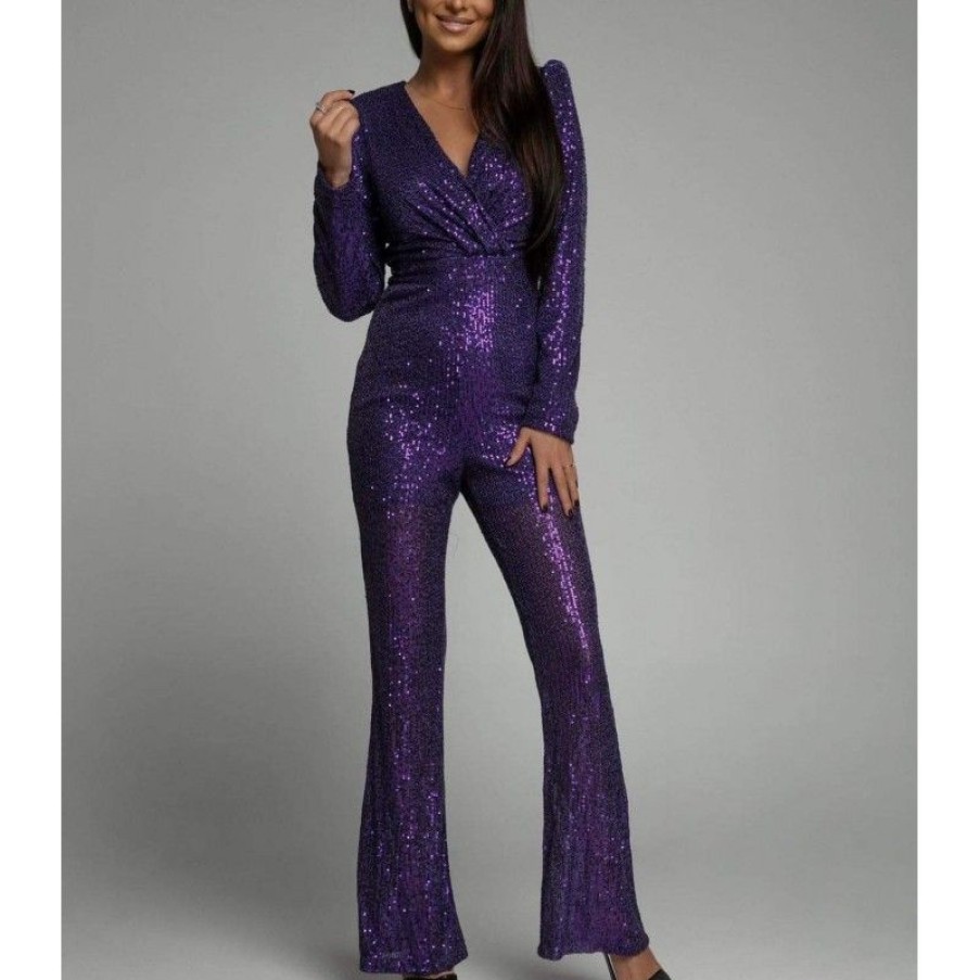 Overdele Deluxe Clothing | Michell Jumpsuit Purple