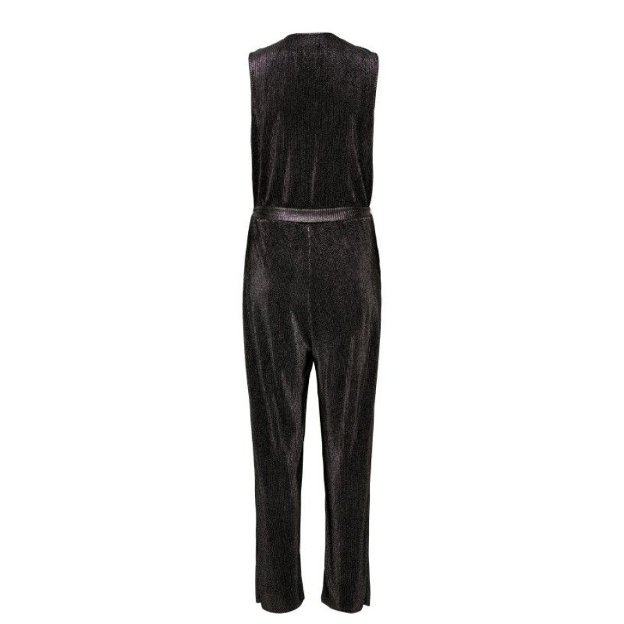 Overdele Deluxe Clothing | Jdyvilma S/L Glitter Jumpsuit Jrs Black/Silver