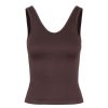 Overdele Pieces | Pckammy Yoga Tank Top Lw Chocolate Plum