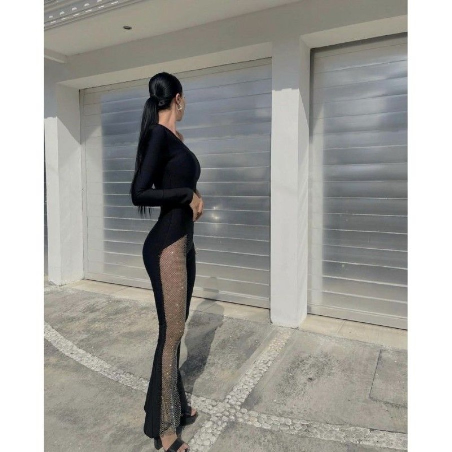 Overdele Deluxe Clothing | Tillaa Jumpsuit Black