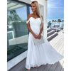 Kjoler & Nederdele Deluxe Clothing | Katerin Dress White -R1462