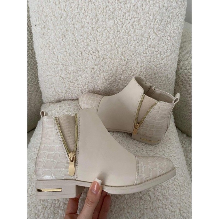 Sko Deluxe Clothing | Elaine Boots Beige