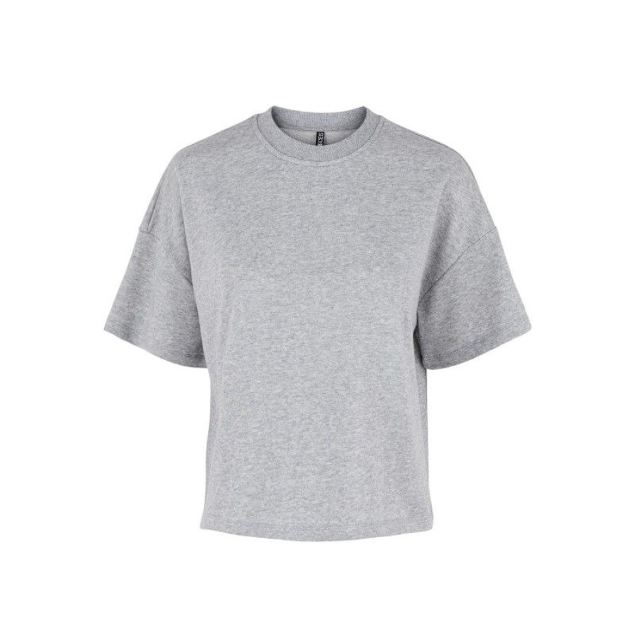 Overdele Pieces | Pcchilli Summer 2/4 Loose Sweat Noos Light Grey Melange