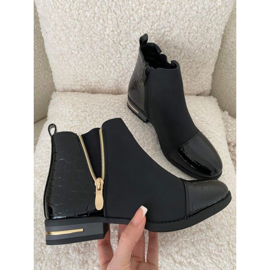 Sko Deluxe Clothing | Elaine Boots Black