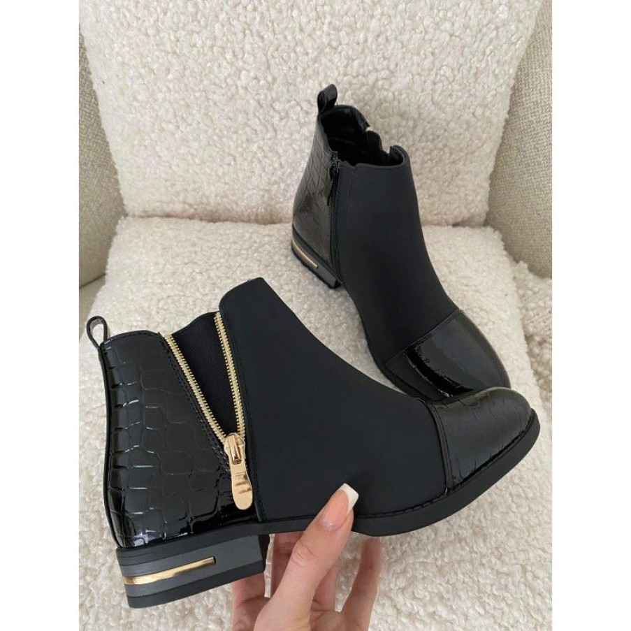 Sko Deluxe Clothing | Elaine Boots Black