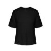 Overdele New Year | Pcamy Ss Oversized Tee D2D Black