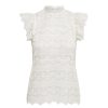 Overdele New Year | Jdyblond S/L Lace Top Jrs Noos Cloud Dancer