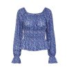 Overdele Pieces | Pcgweno Ls Squre Neck Top Bc Granada Sky