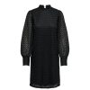 Kjoler & Nederdele Deluxe Clothing | Jdyavery L/S Highneck Lace Dress Jrs Black