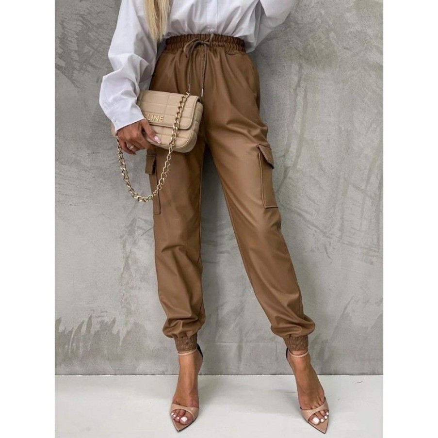 Underdele Deluxe Clothing | Janicce Pants Camel -2753