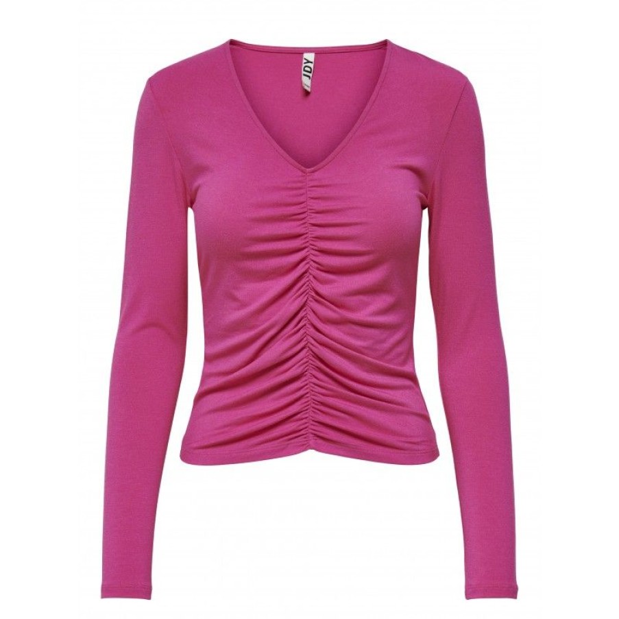 Overdele JDY | Jdystoll L/S Wrinkle Top Jrs Fuchsia Fedora