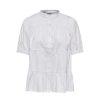 Overdele Deluxe Clothing | Jdymelanie S/S Layer Shirt Wvn White