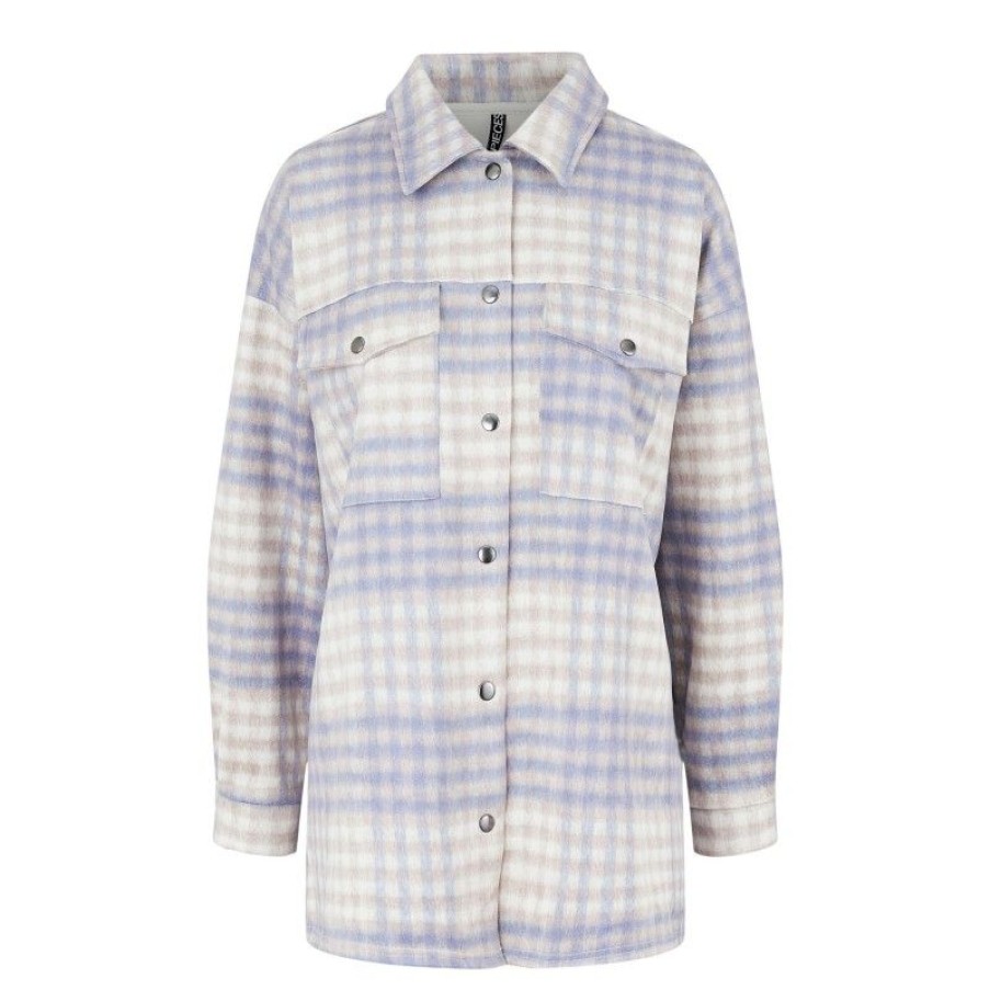 Overdele Deluxe Clothing | Pchaidyn Ls Overshirt Bc Buttercream