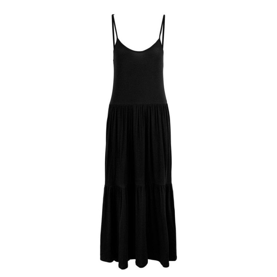 Kjoler & Nederdele Pieces | Pcneora Strap Midi Dress Sa Bc Black